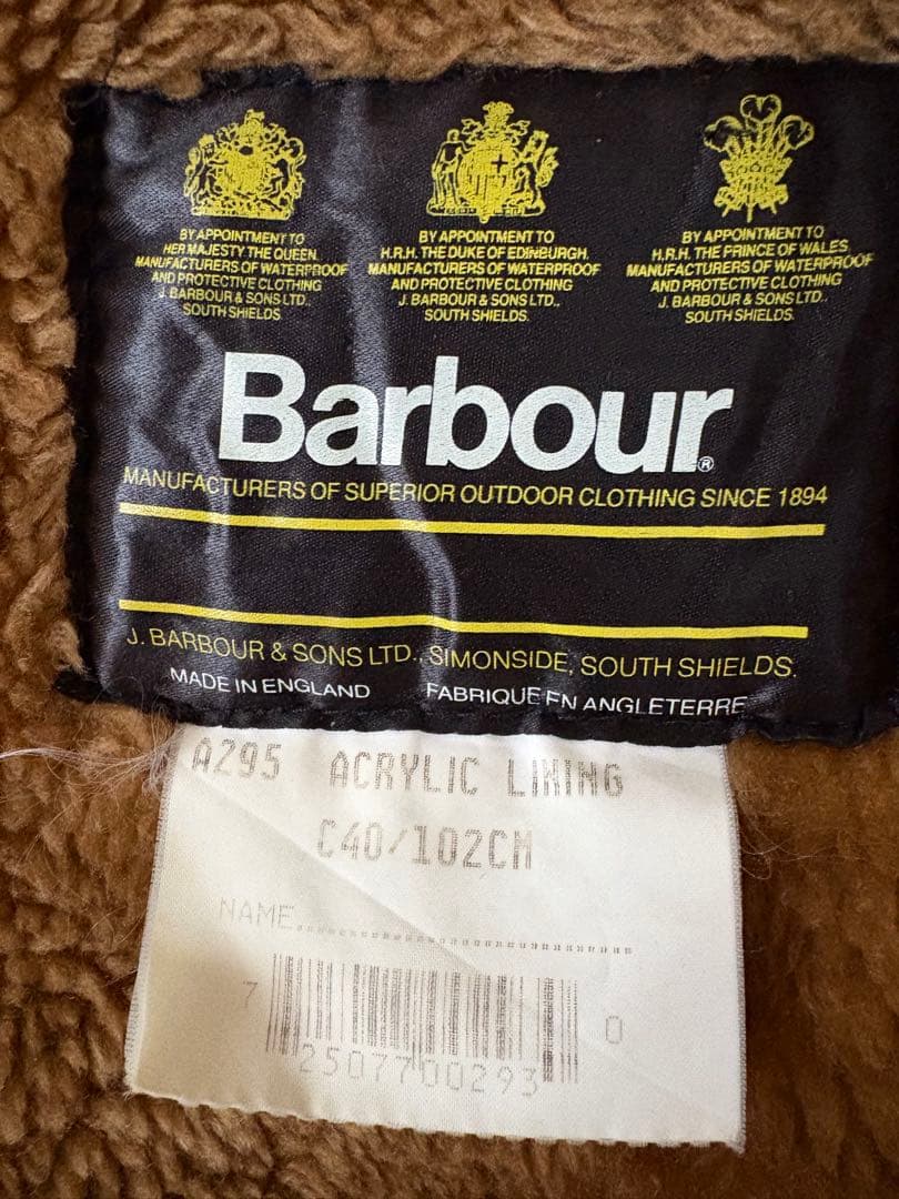 バブアー　Barbour ファーライナーベスト　古着