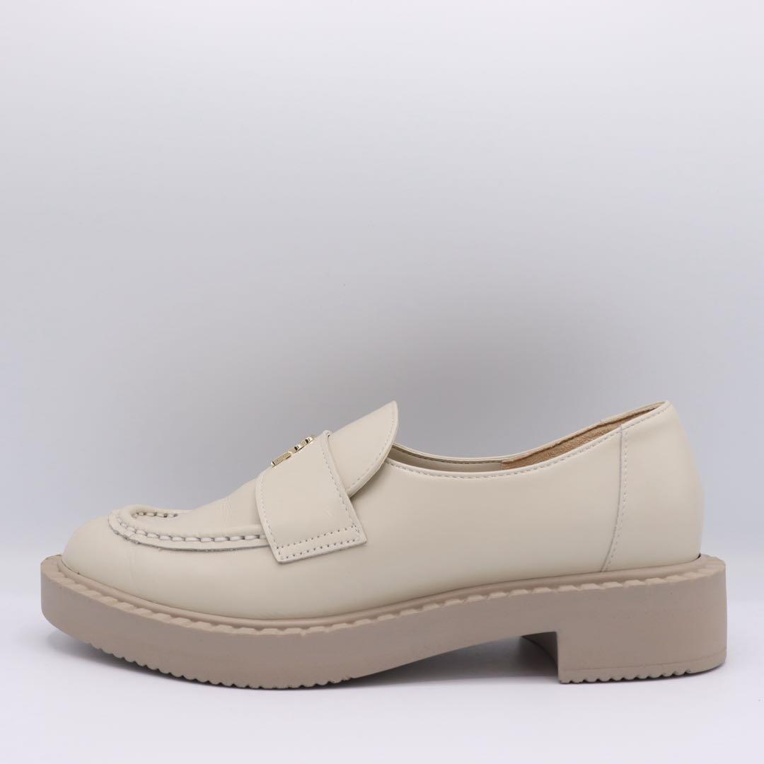 LILY　美品　DIANA ダイアナ　グレー　厚底　ローファー　22cm