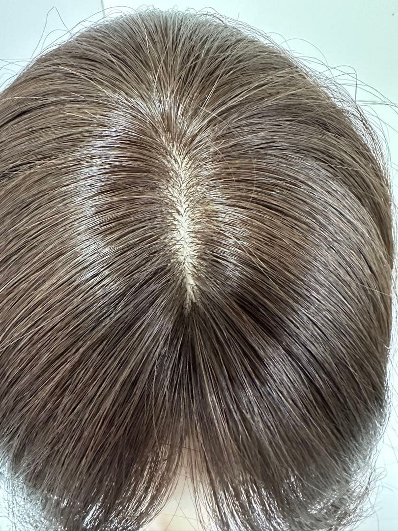 フルウィッグ人毛100%人毛ウィッグ医療ウィッグロングストレート広い頭皮Sサイズ