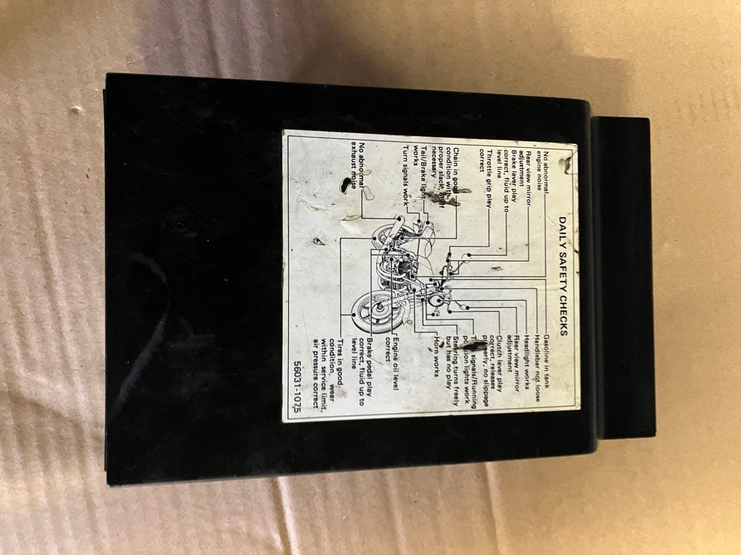 カワサキKZ1000MK2書類ケース純正オリジナル(当時物)②