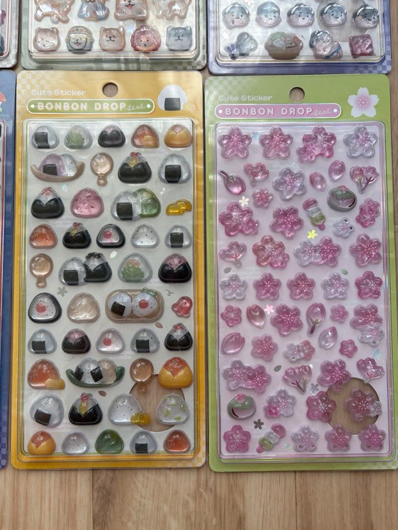 ボンボンドロップシール 和柄 9枚 正規品　新品未使用　舞妓さん　ラーメン　新作