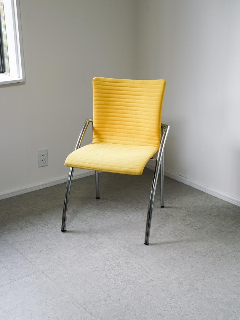 vintage postmodern チェア アノニマス レトロポップ イエロー