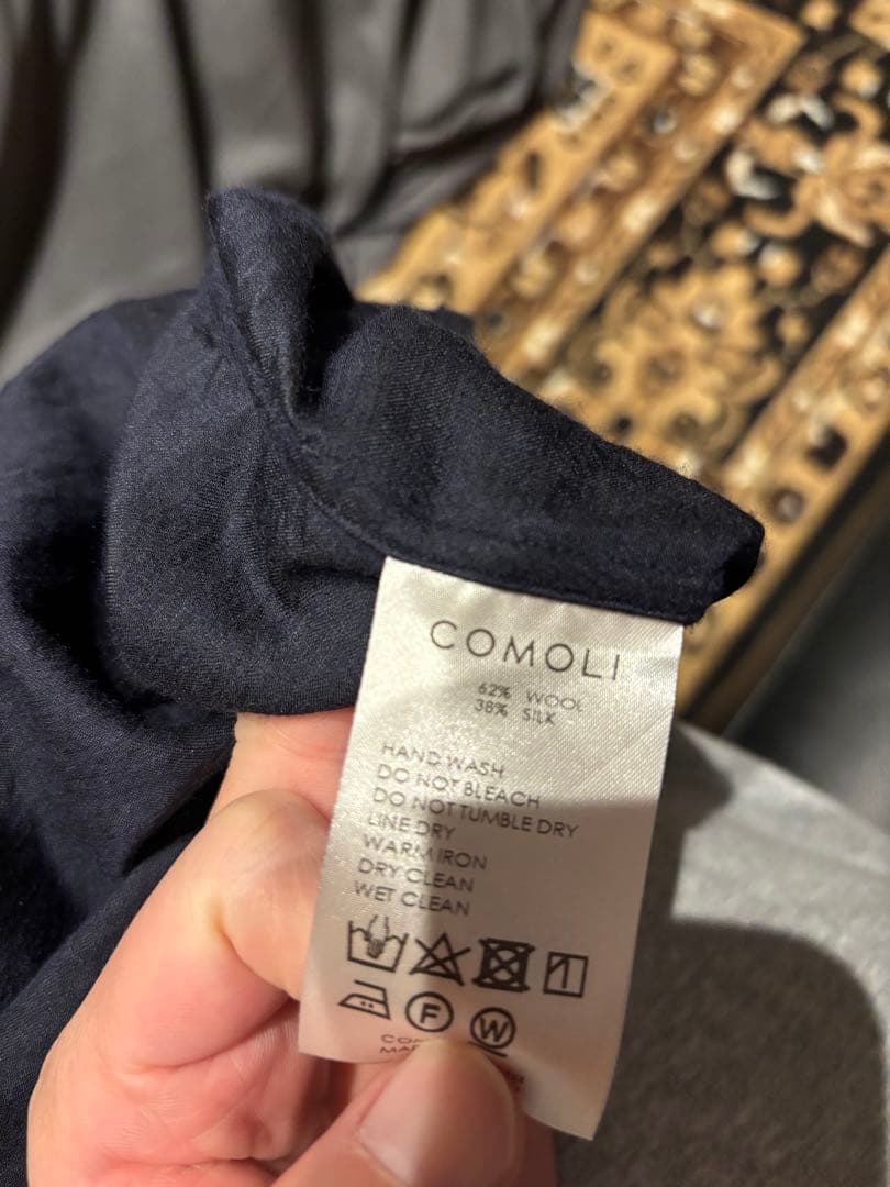 COMOLI ウールシルクスキッパーシャツ サイズ3