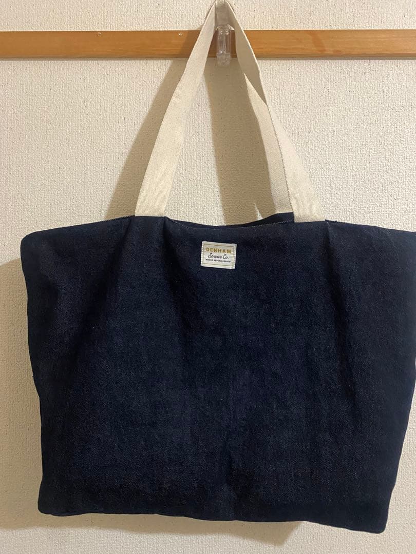 未使用2025今期新作DENHAMTOTEBAGRINSEネイビー完売品デンハム