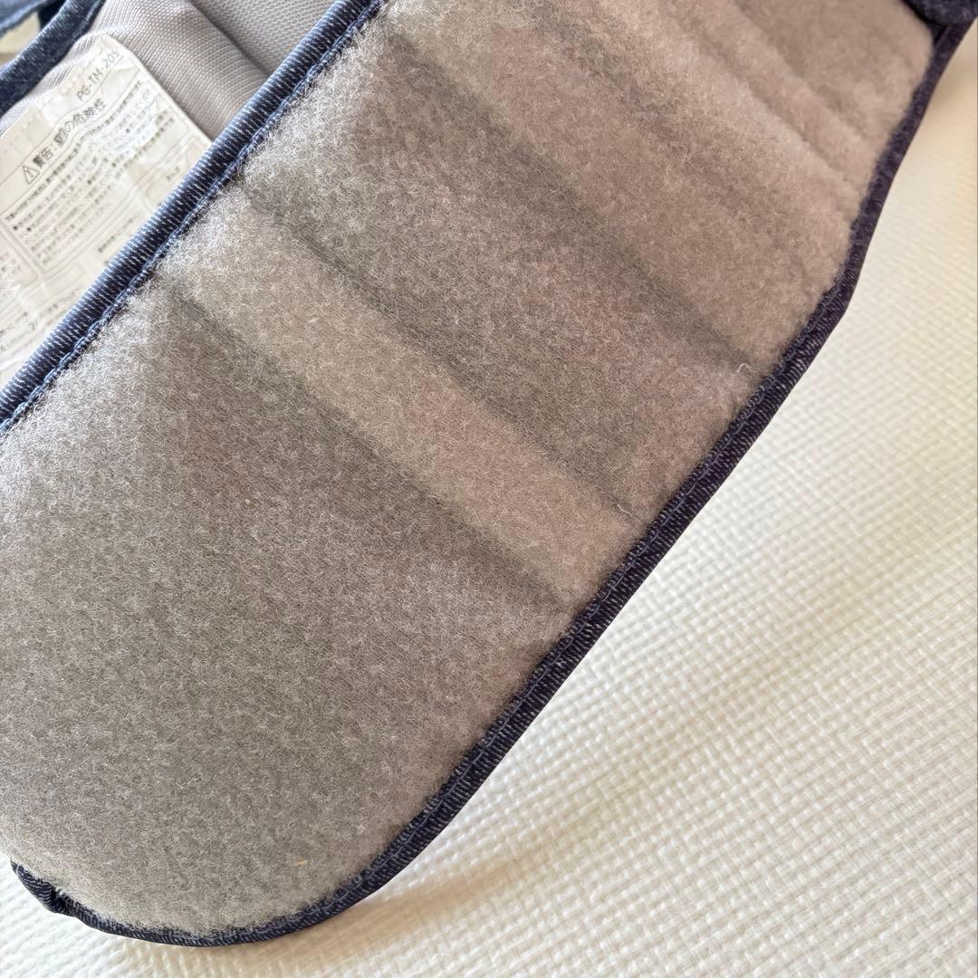 ポグネー ヒップシート ミキハウス 抱っこ紐 インディゴブルー