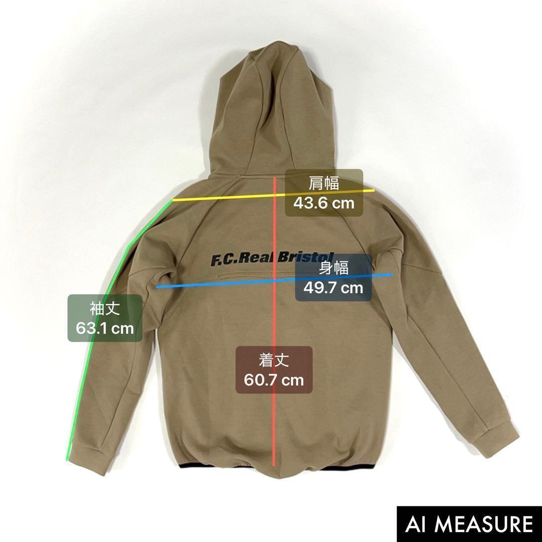 FCRB ベンチレーションフーディ ジップアップフーディ ベージュ S