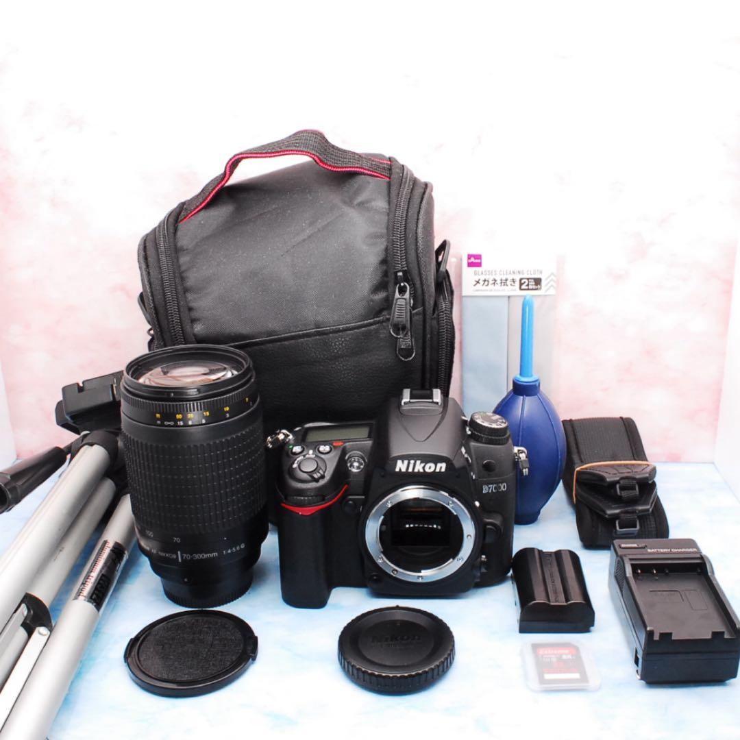 ニコン D7000☆三脚＆バッグ付☆一眼レフカメラ☆300mm超望遠レンズ