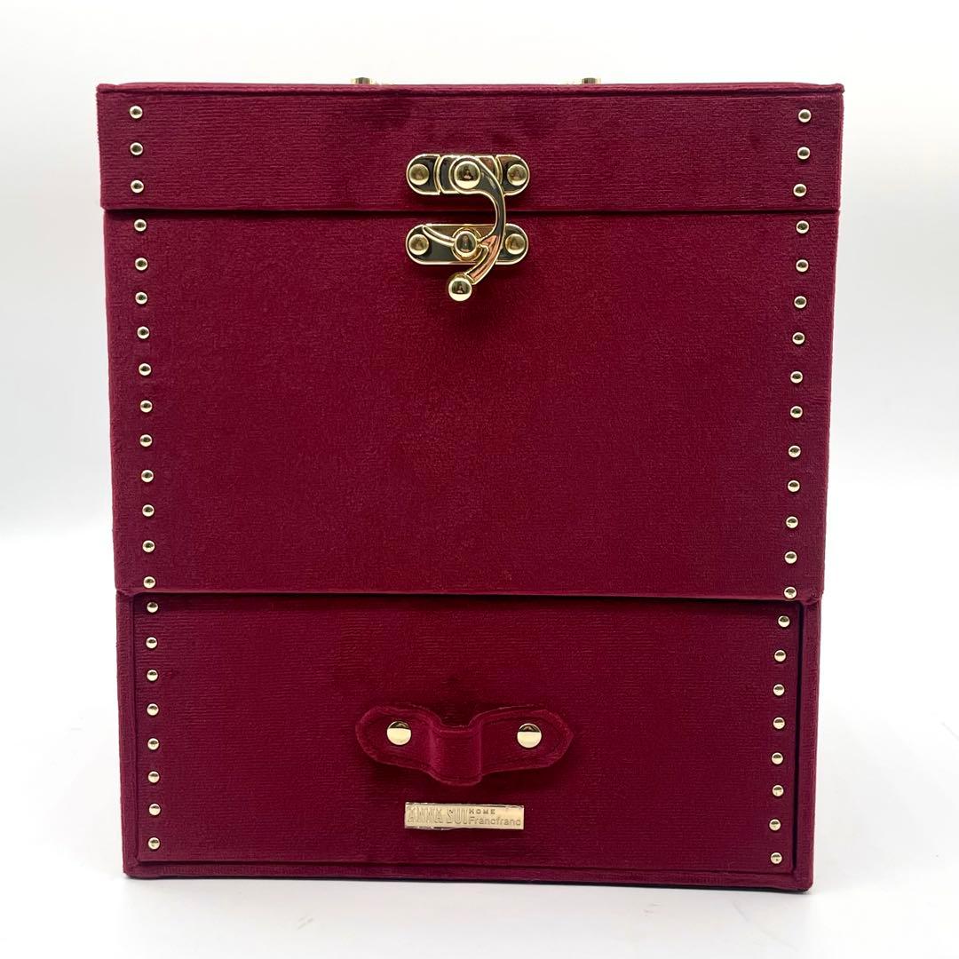 新品未使用✨アナスイ フランフラン ジュエリーボックス バニティ ダークレッド