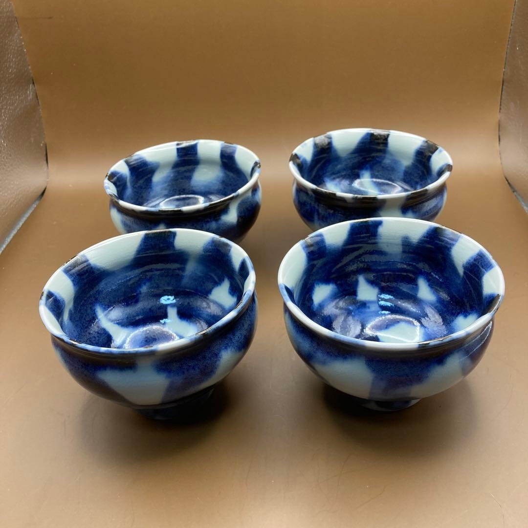 波佐見焼　斉山窯　太田惠　手描き　小鉢　蕎麦猪口　汲み出し