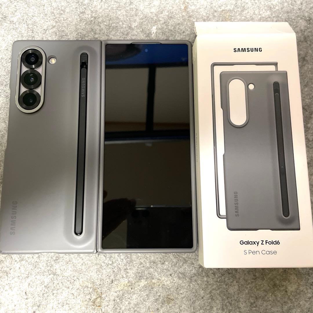 Galaxy Z Fold 6 256GBグレー本体＋純正Sペン付きケース韓国版