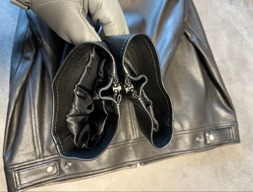 金*郎様 COACH コーチ シングルライダースジャケット XL