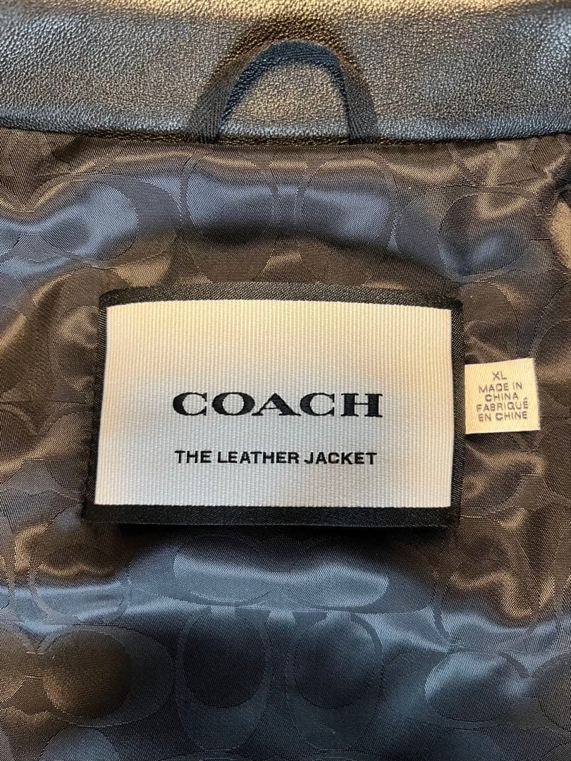 金*郎様 COACH コーチ シングルライダースジャケット XL