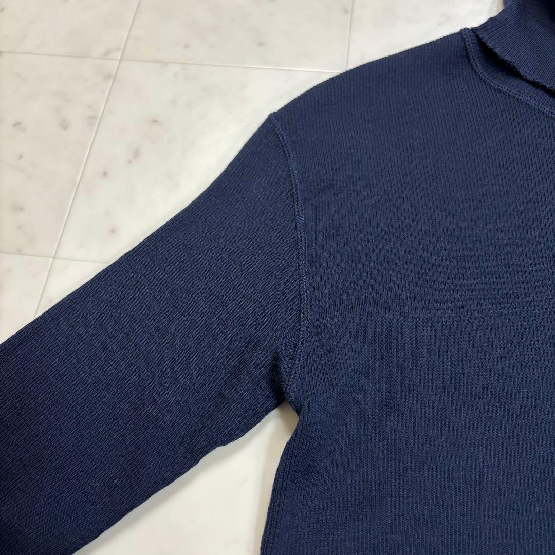 AUA です★美品★23AW rib タートルニット ウール
