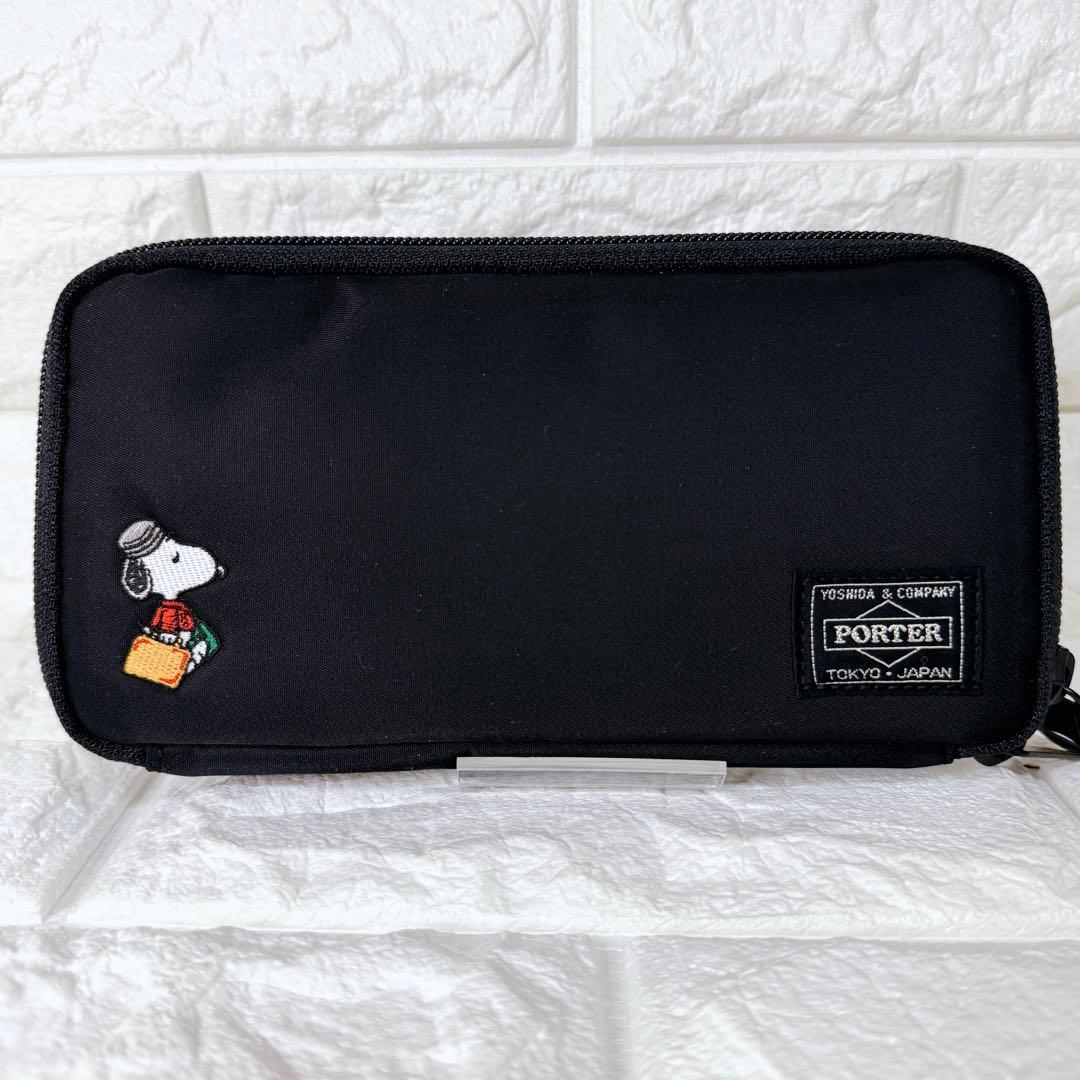 未使用級✨JOE PORTER ポーター スヌーピー PEANUTS 長財布 黒
