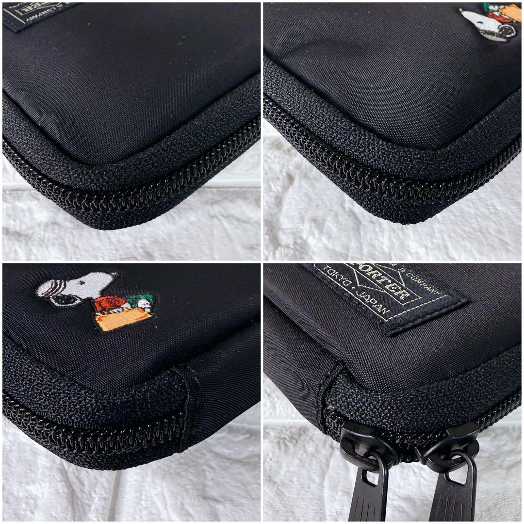 未使用級✨JOE PORTER ポーター スヌーピー PEANUTS 長財布 黒