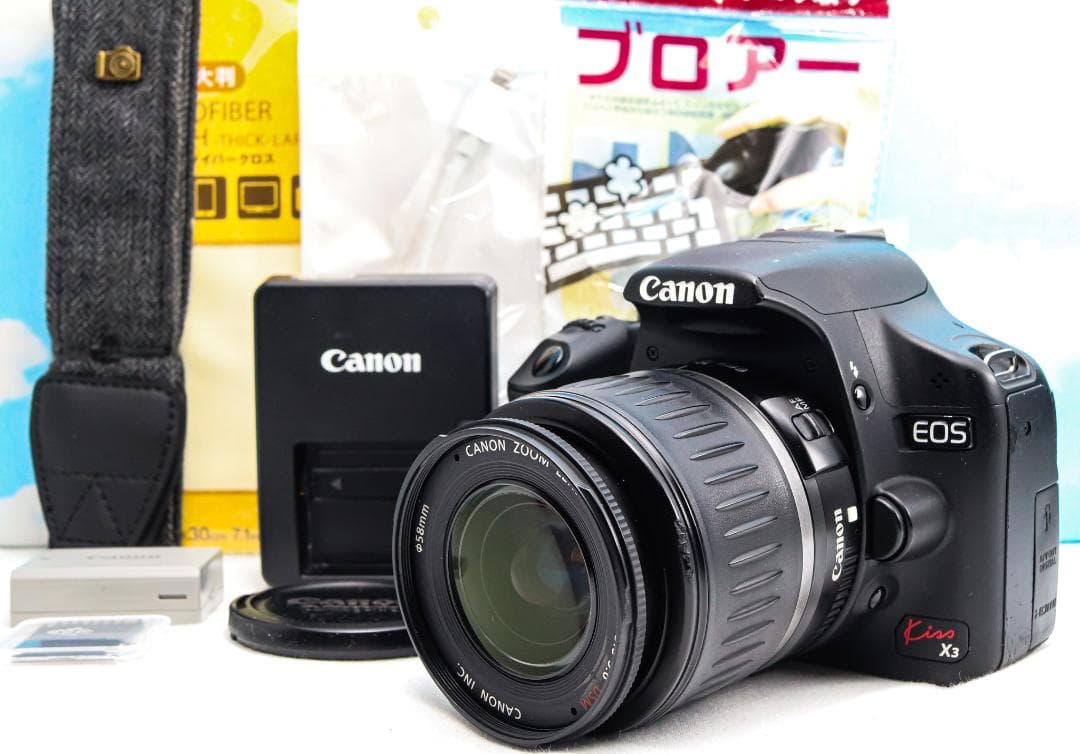 キャノン Canon Kiss X3⭐️スマホに転送♪⭐️写真も動画も撮れる