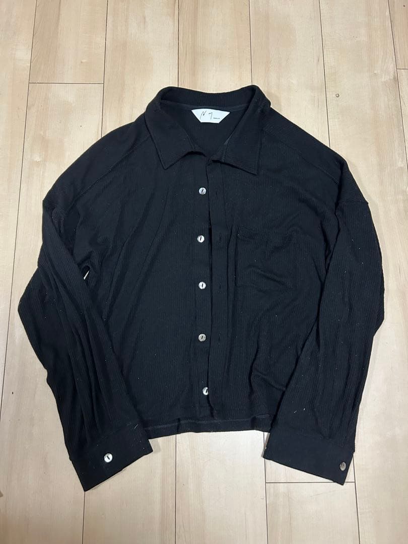 【ANCELLM】CAS/SIL KIMONO KNIT SHIRT