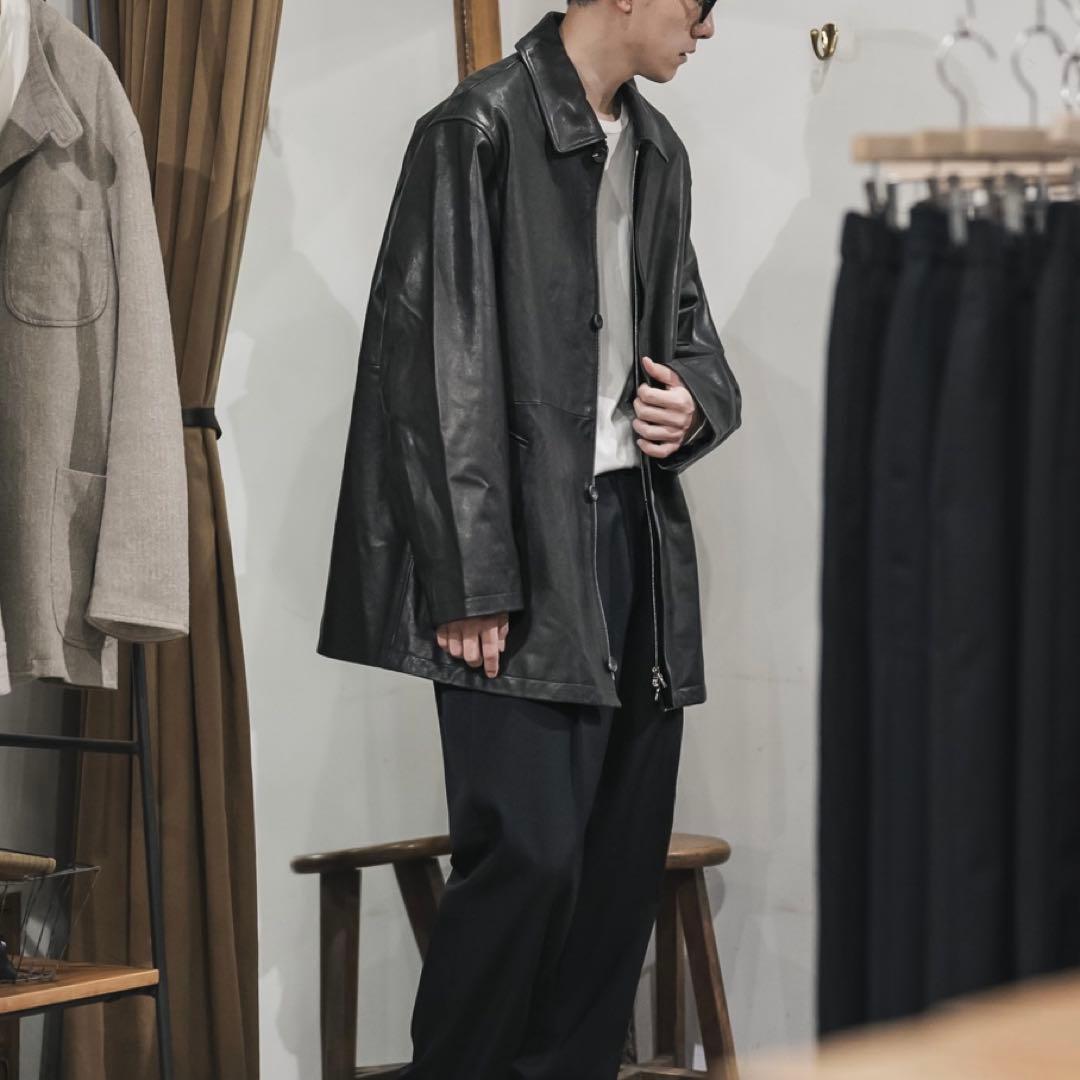 ジャケット・アウター ssstein Leather Zip Jacket S