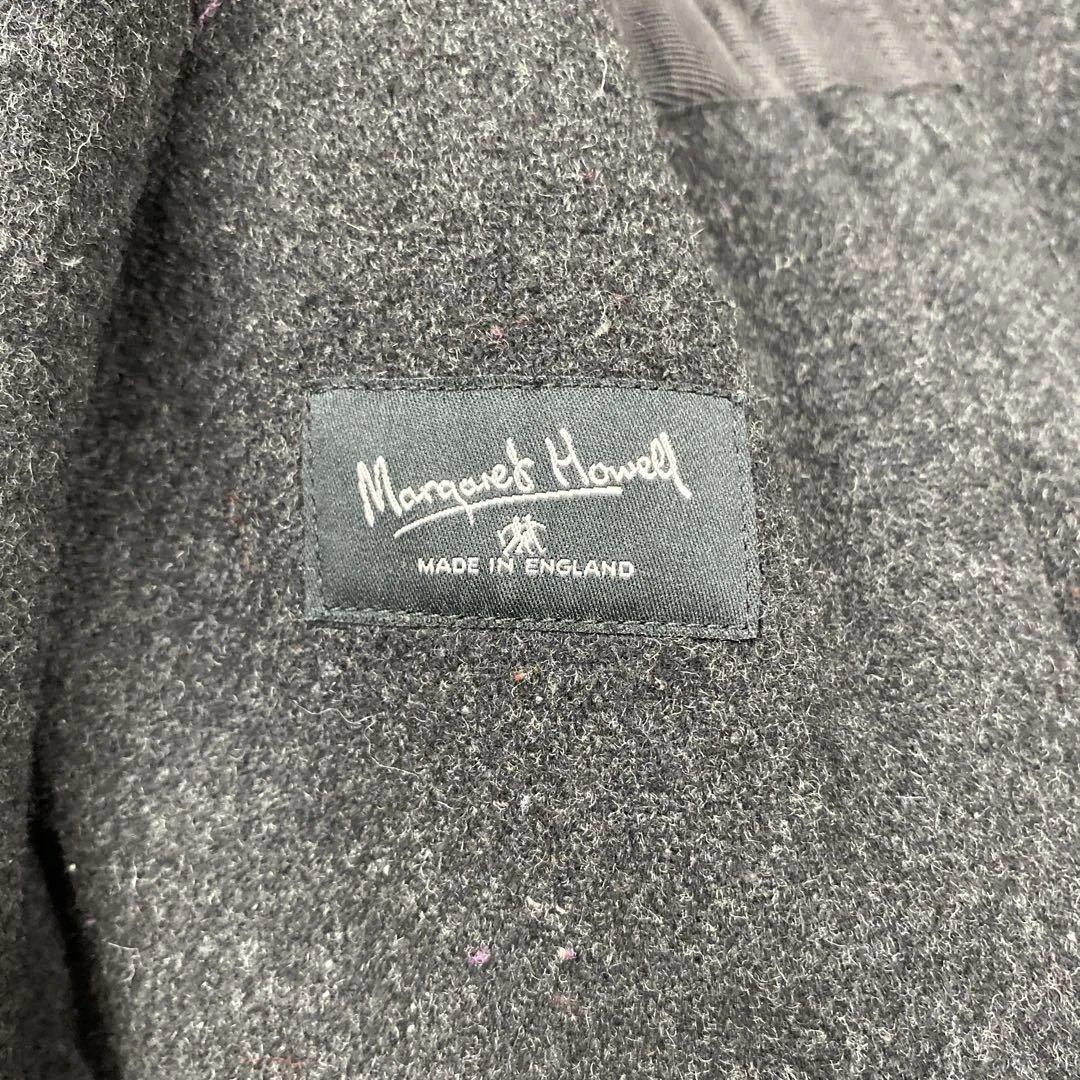 N305◯ 美品 マーガレットハウエル ダッフルコート ロング ダークグレー