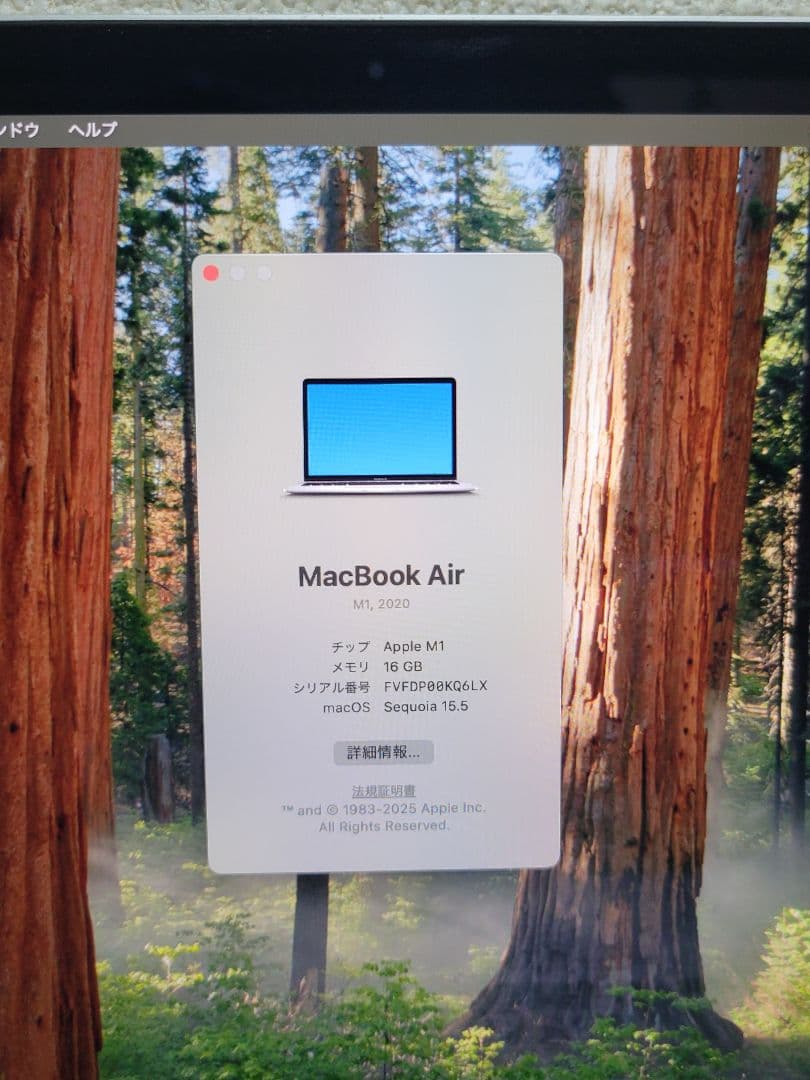 Macbook Air 2020 M1 16GB/2TB フルスペック