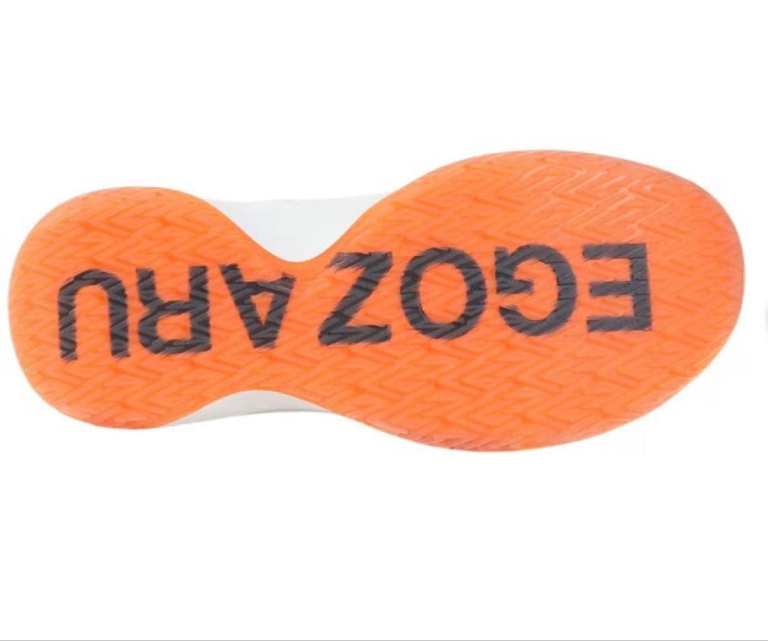 エゴザル　エゴブレイズ ホワイト×オレンジ　27cm