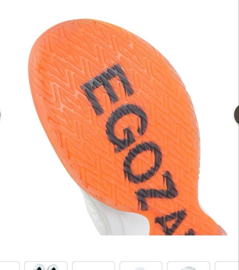 エゴザル　エゴブレイズ ホワイト×オレンジ　27cm