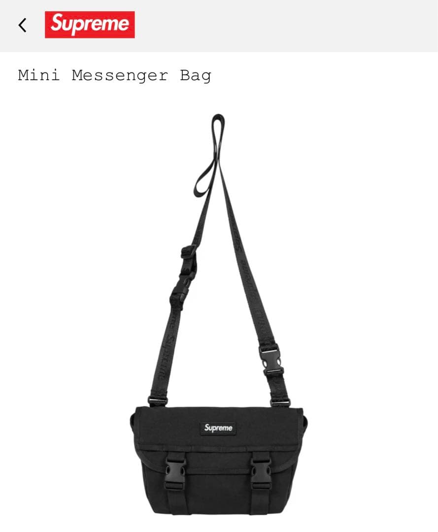 バッグ 2025SS Supreme Mini Messenger Bag