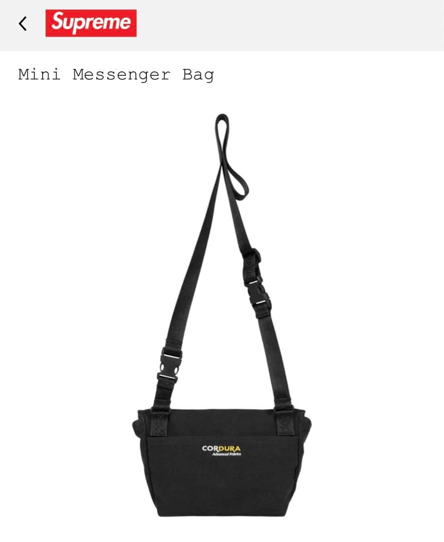 バッグ 2025SS Supreme Mini Messenger Bag