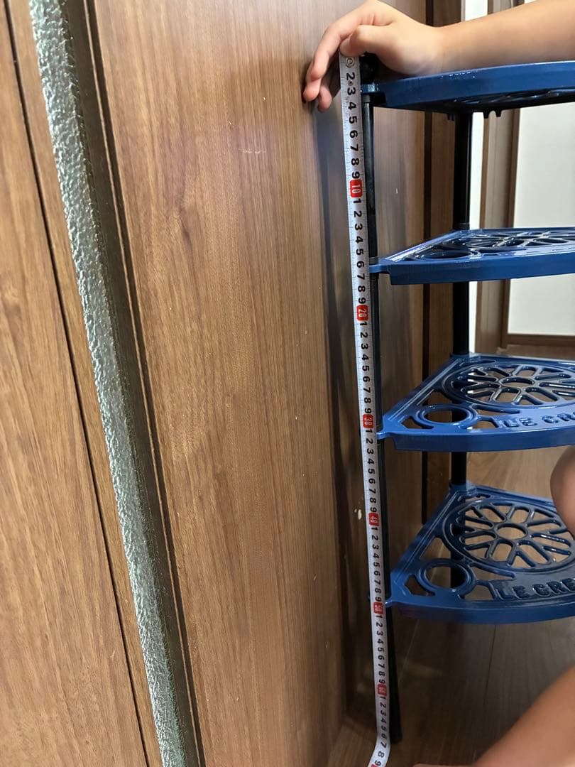 ル・クルーゼ　ポットスタンド　廃盤青色　４段