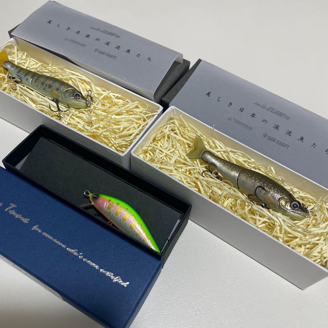 渓流ルアー⭐︎レイチューン山波商店ガンクラフト3点セット
