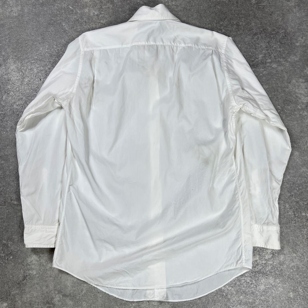 Hermes エルメス マルジェラ期 白シャツ 長袖 レギュラーカラー