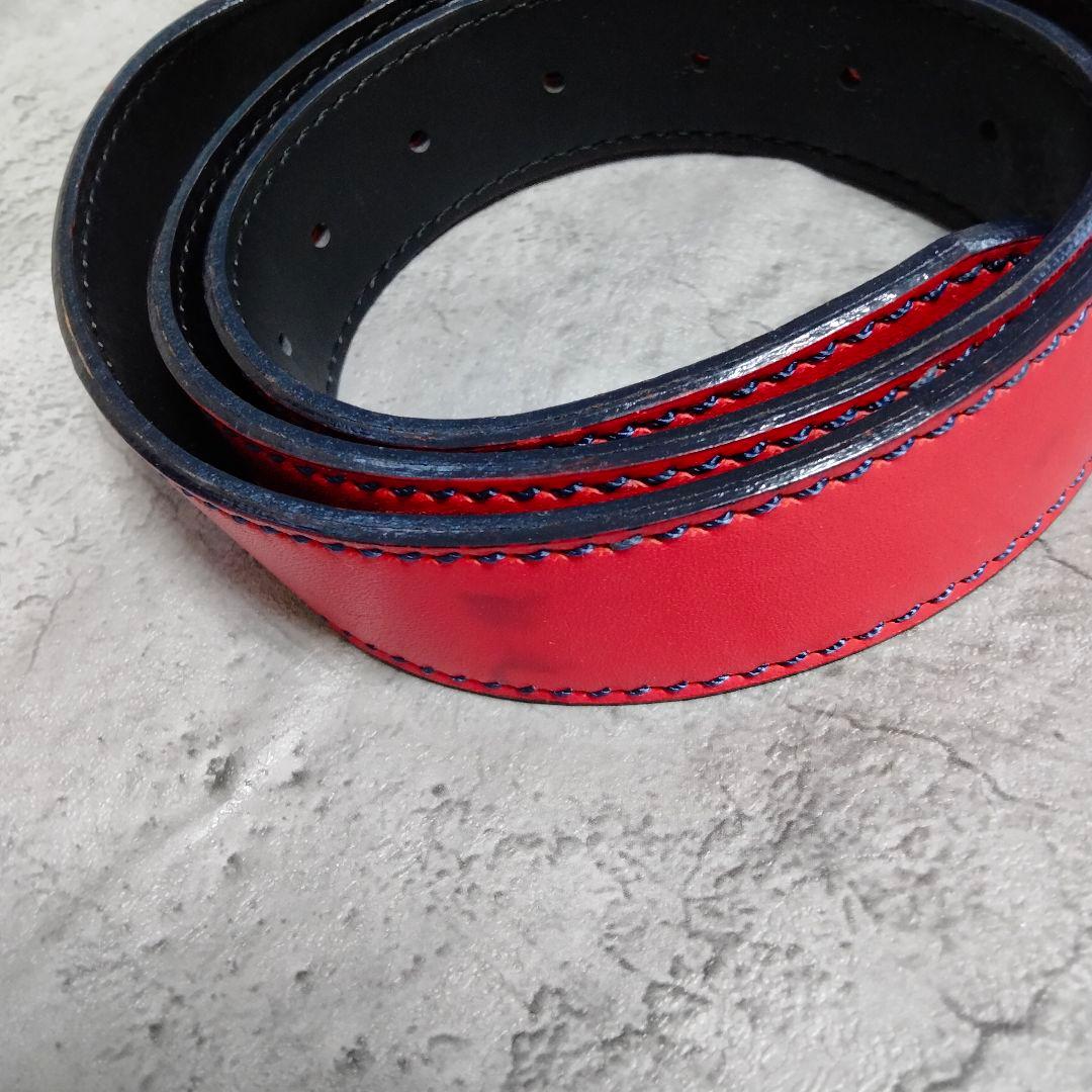 S*y様 希少✨ヴィヴィアンウエストウッド ベルト オーブ スカル レザー レッ