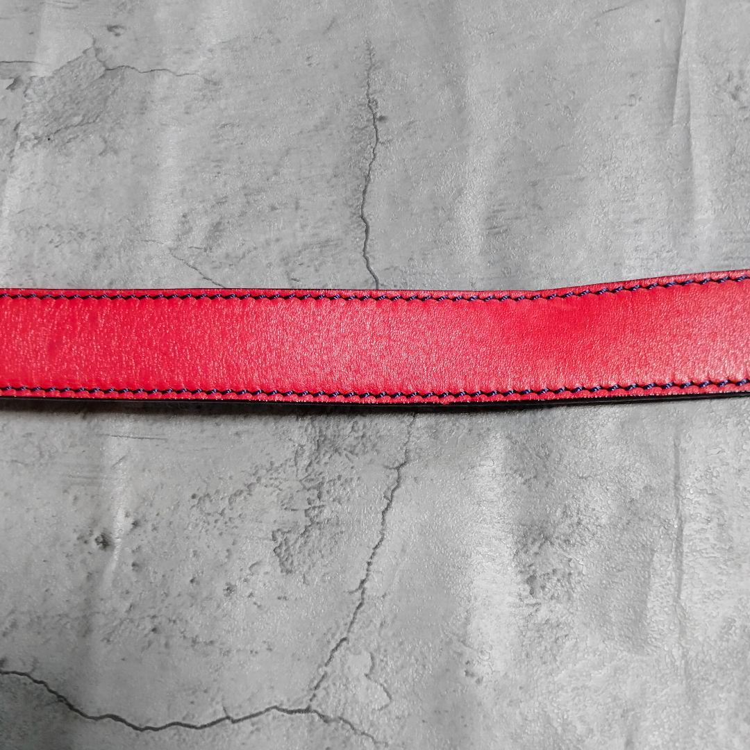 S*y様 希少✨ヴィヴィアンウエストウッド ベルト オーブ スカル レザー レッ