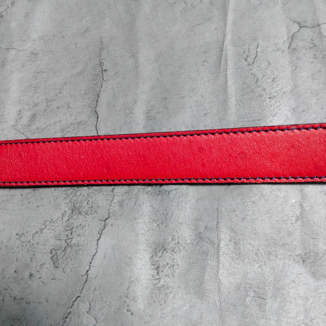 S*y様 希少✨ヴィヴィアンウエストウッド ベルト オーブ スカル レザー レッ