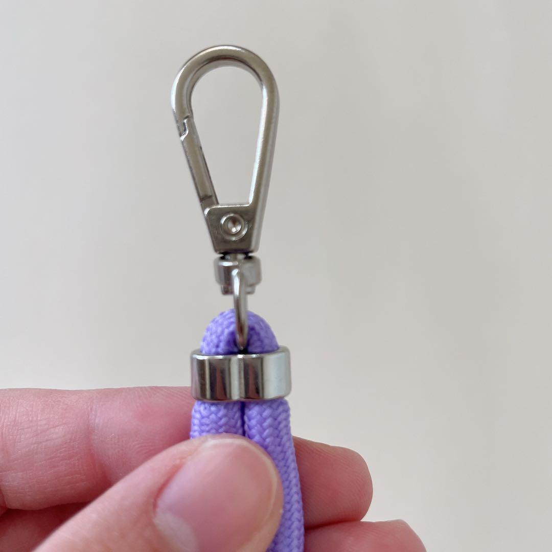 スマホ ショルダーストラップパープル 全端末に対応 長さ調節可能