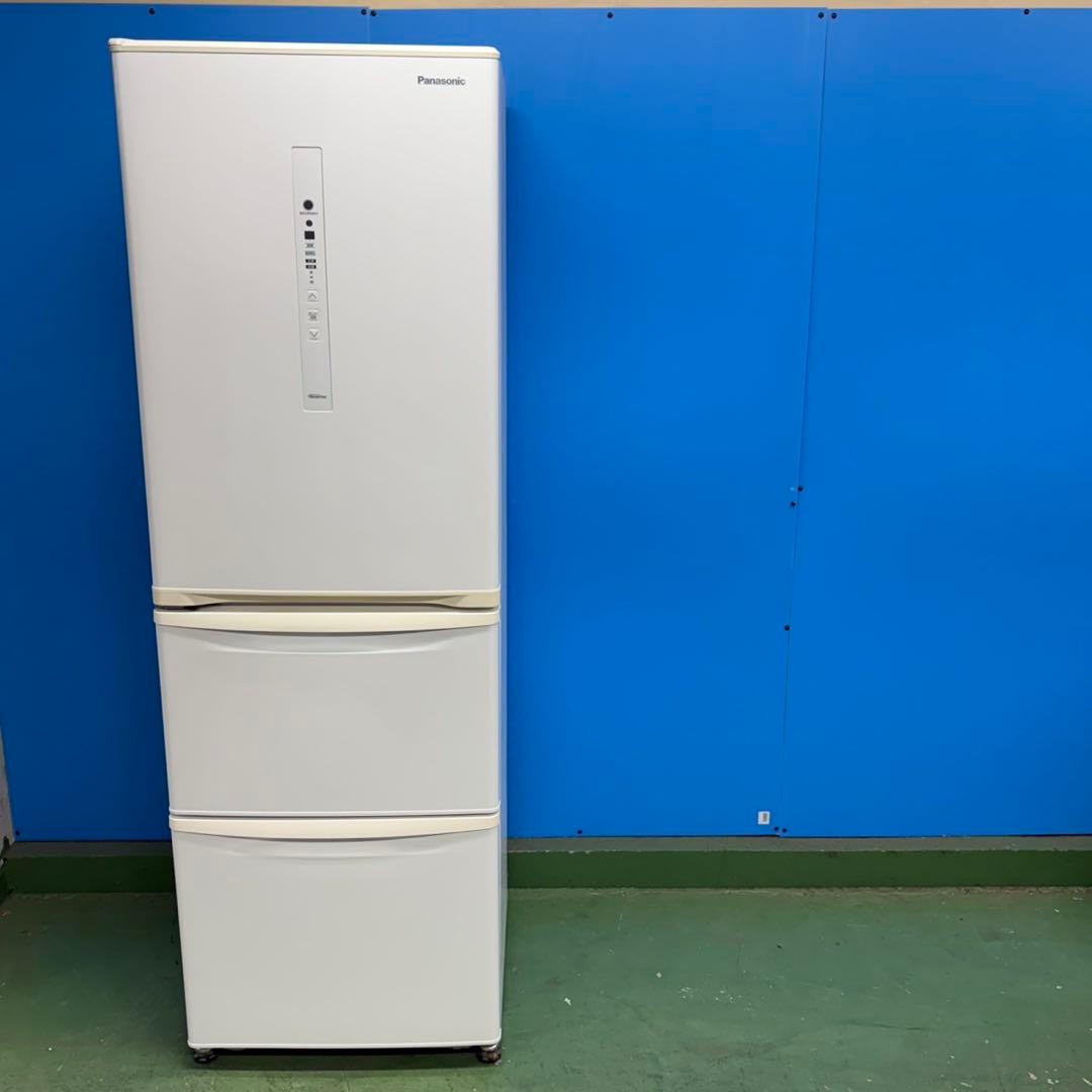 700 パナソニック　大型冷蔵庫　3ドア　300L強　左開き　自動製氷　ホワイト