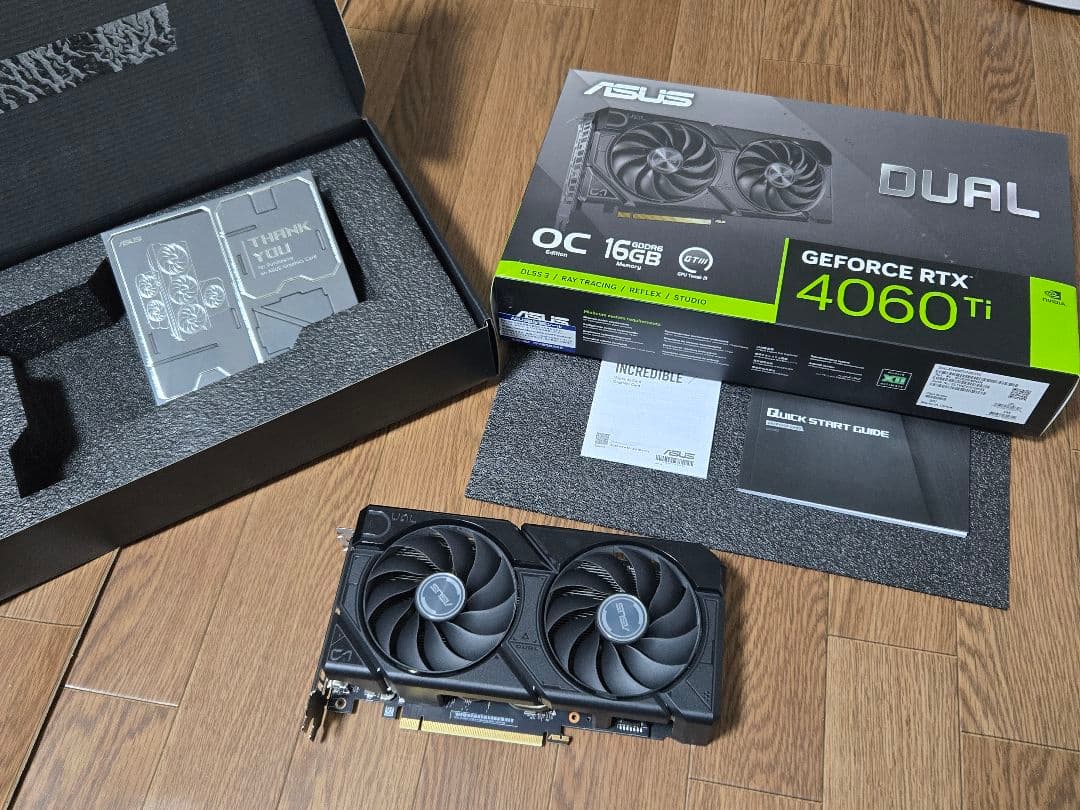 ASUS DUAL-RTX4060TI-O16GB グラフィックボード グラボ