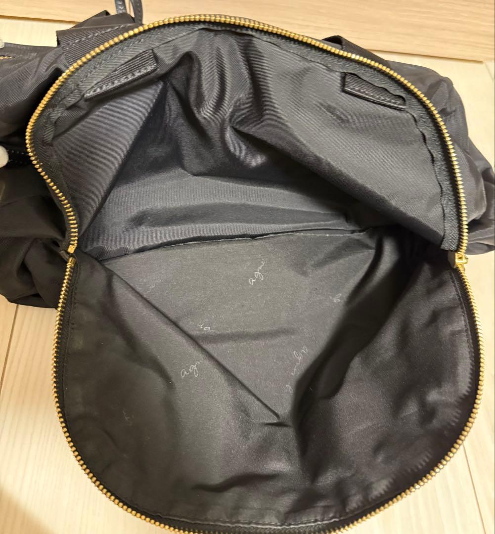 【美品】agnes b. VOYAGE ボストンバッグ 2way ブラック