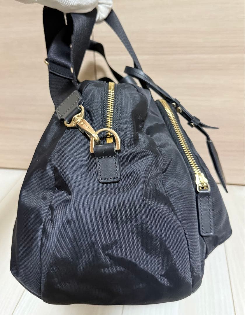 【美品】agnes b. VOYAGE ボストンバッグ 2way ブラック