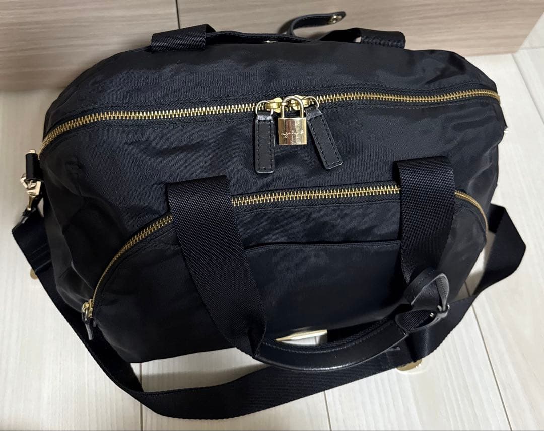 【美品】agnes b. VOYAGE ボストンバッグ 2way ブラック