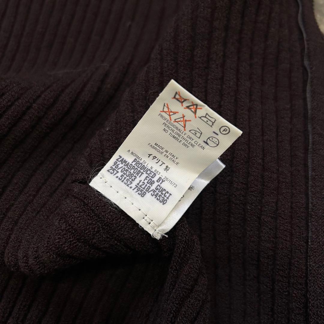 1996FW GUCCI トムフォード期 リブジップニットトップ