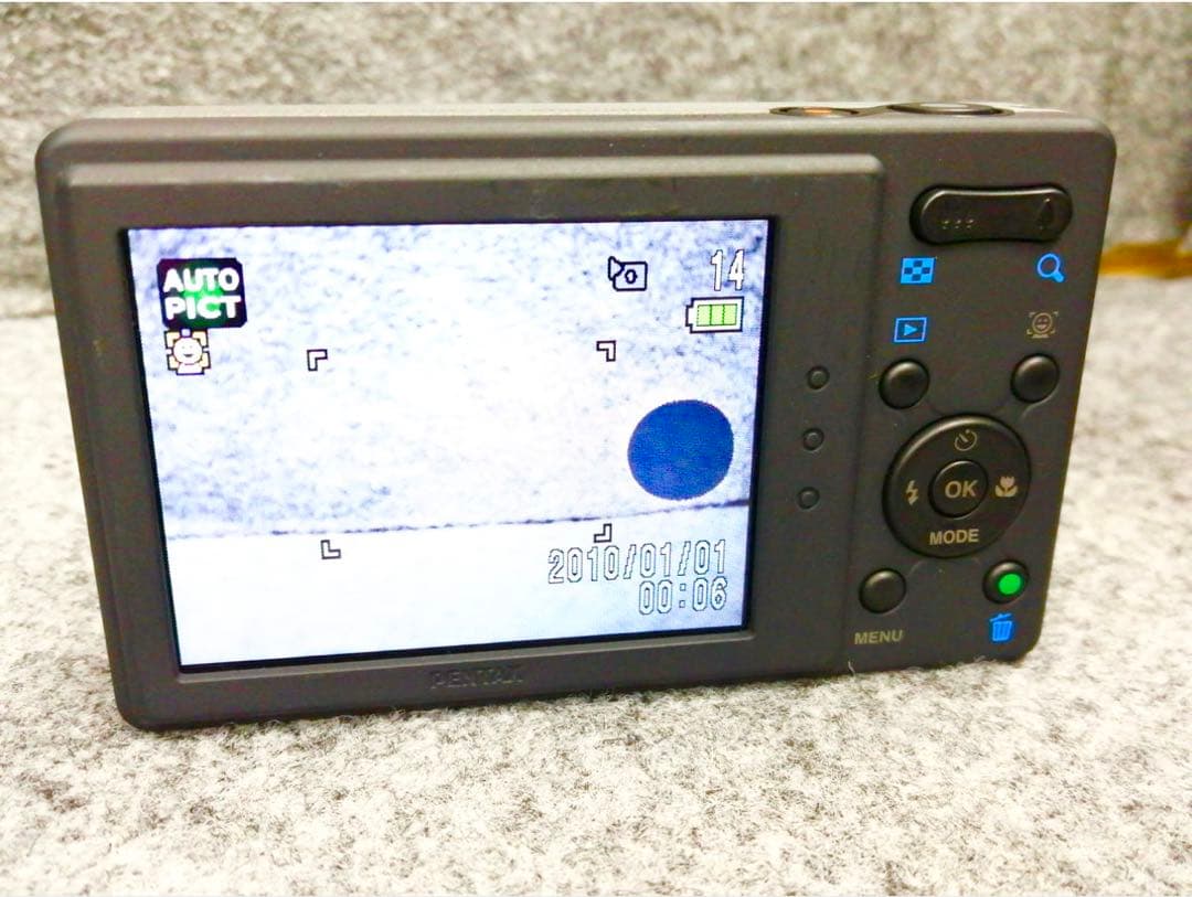 PENTAX optio H90 ブラック×シルバー　コンパクトデジタルカメラ