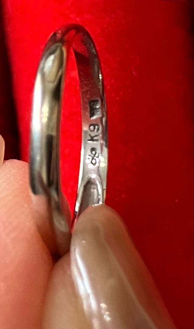 お値下げ！ハートが可愛いルビーリング　ジュエリーマキ　ホワイトゴールド