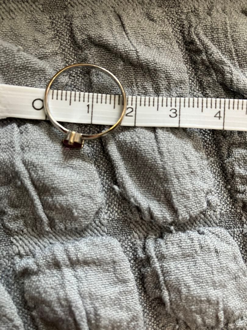 お値下げ！ハートが可愛いルビーリング　ジュエリーマキ　ホワイトゴールド