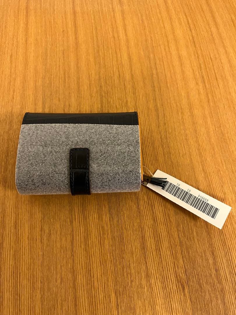 【新品】Felisi 財布 BLUE クロコダイル型押し