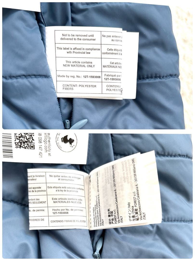 【美品】SAVE THE DUCK リバーシブル ファー ジャケット フード