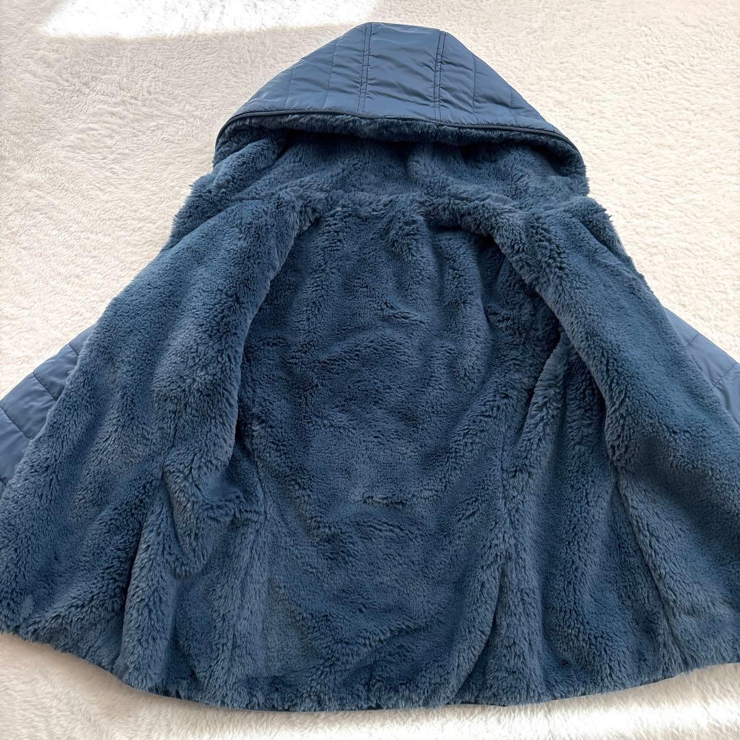 【美品】SAVE THE DUCK リバーシブル ファー ジャケット フード