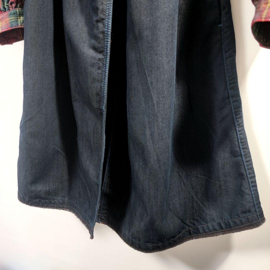 レア 90s 00s マリテフランソワジルボー ワンピース インディゴ チェック