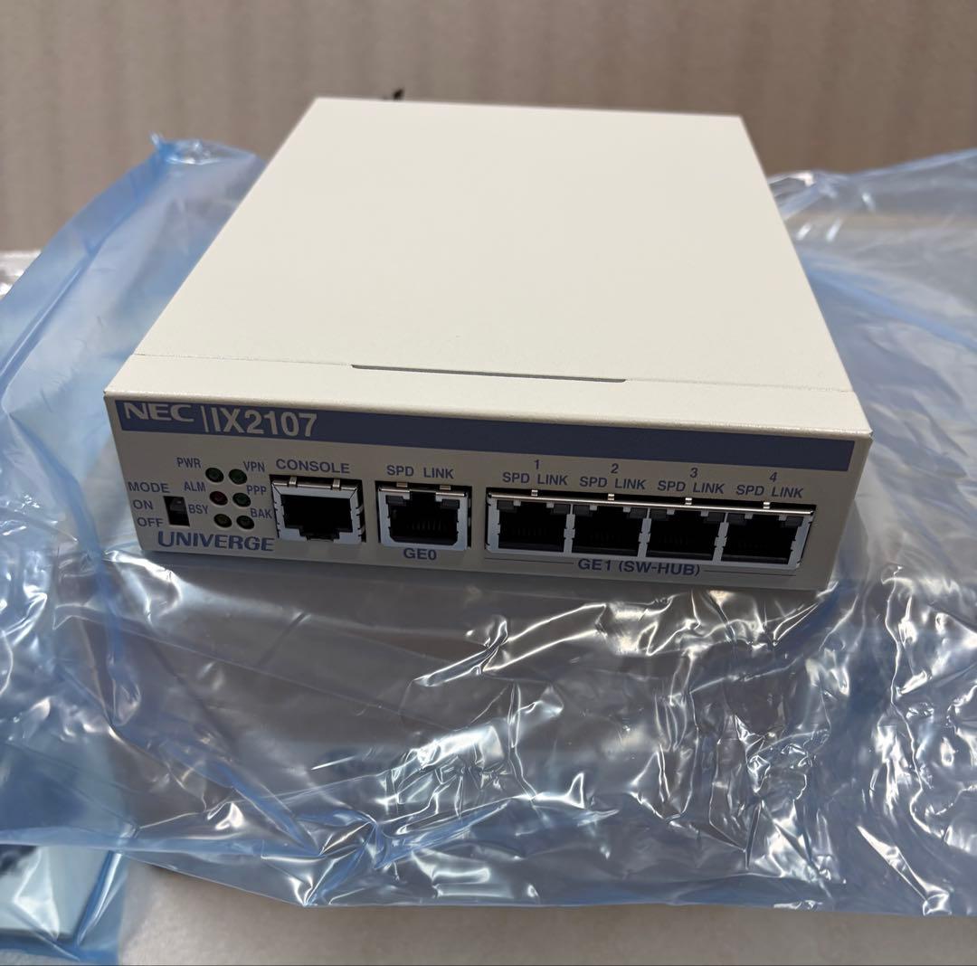 NEC IX2107 ルーター 4ポート LANケーブル付