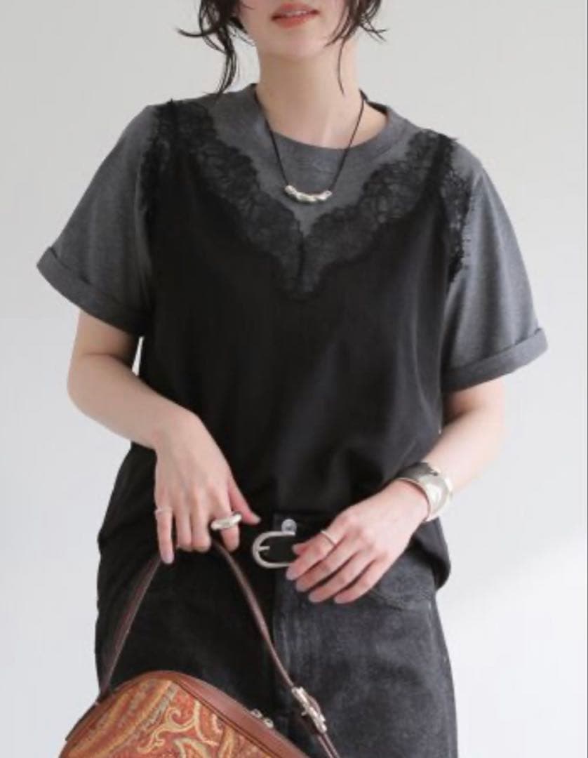 JOURNAL STANDARD L'ESSAGE リバーレースキャミ　新品